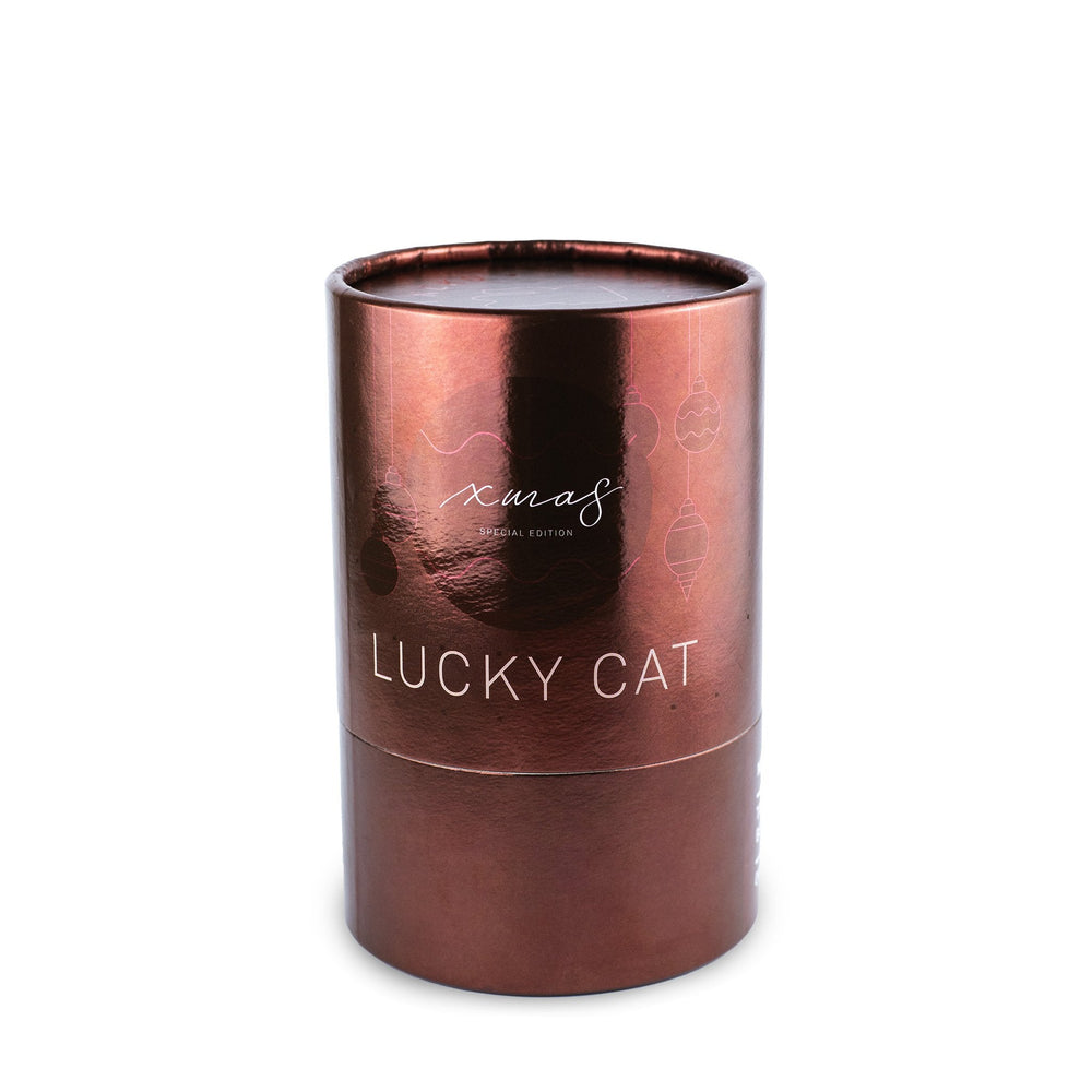 Chat Chanceux Rouge Brillant - Édition Xmas