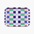 Plateau de Service Rectangulaire « Checker Mix » Rose/Vert - 27 × 20 cm