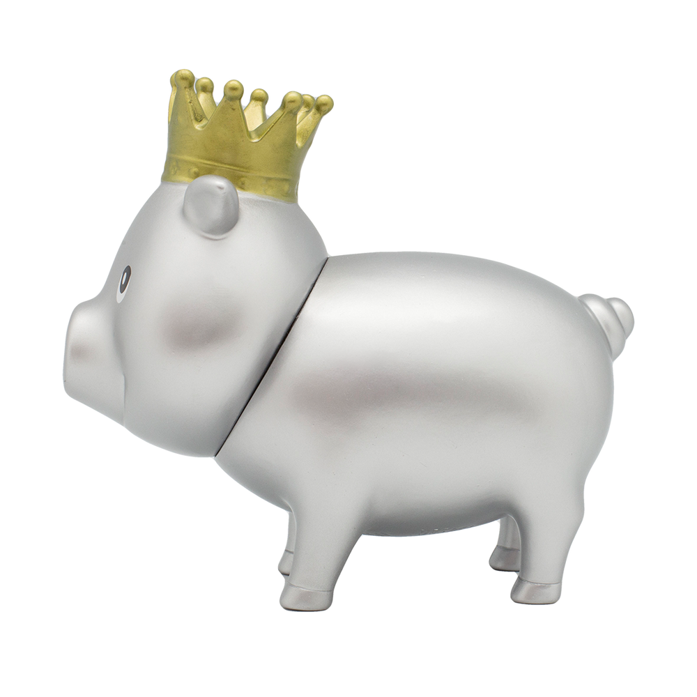 Coroa de porco prateado