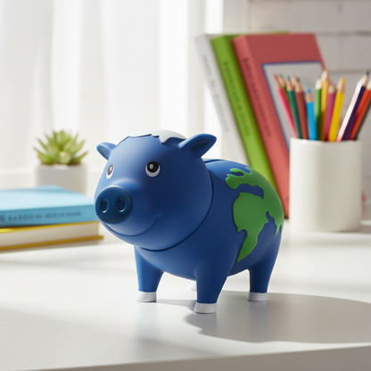 Earth Globe Pig