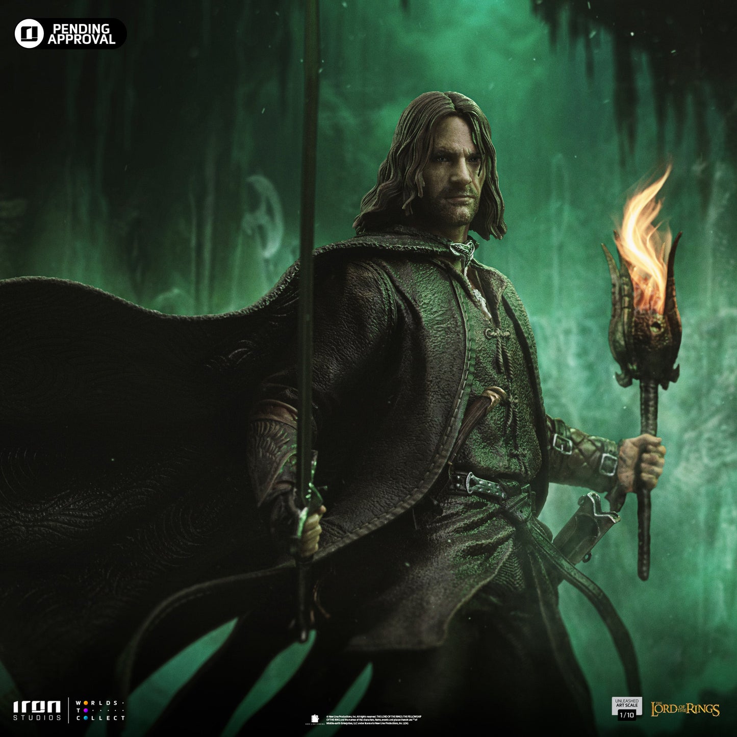 Statue Aragorn Unleashed - The Lord of the Rings - Art Scale 1/10