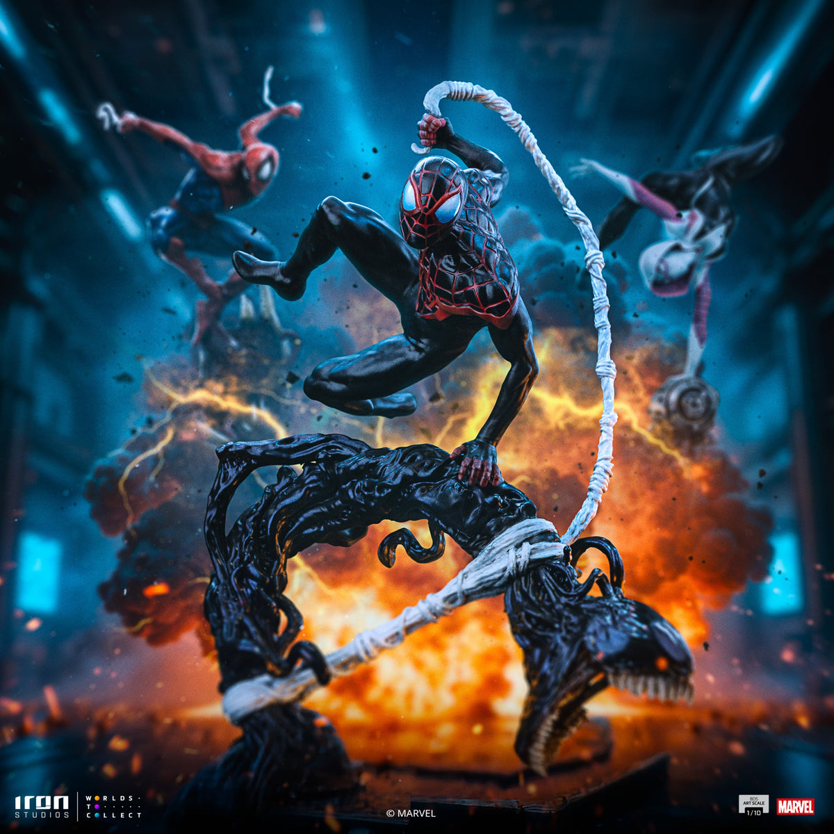 Statue Miles Morales - Spider-Man vs Villains Diorama - BDS Art Scale 1/10 - Marvel Comics