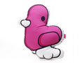 Coussin Canard Rose 43 cm