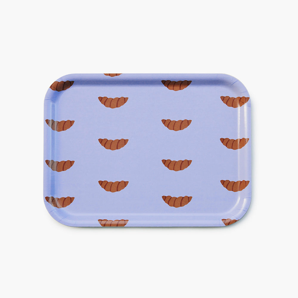 CROISSANT Lilac Rectangular Serving Tray - 27x20 cm
