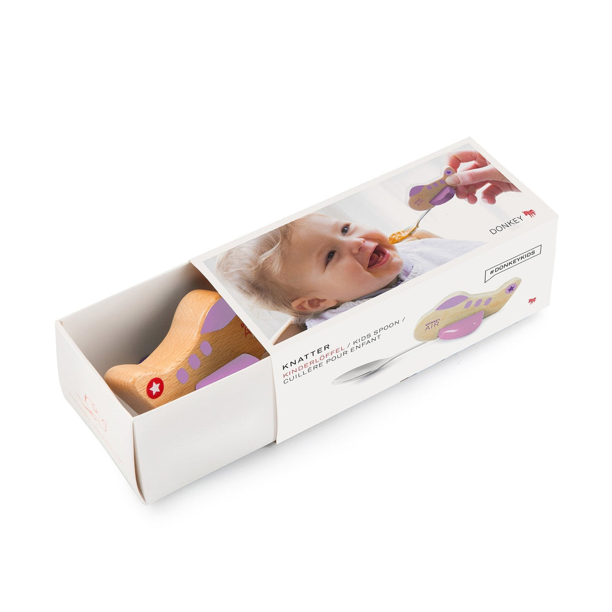 Plano roxo de colher infantil