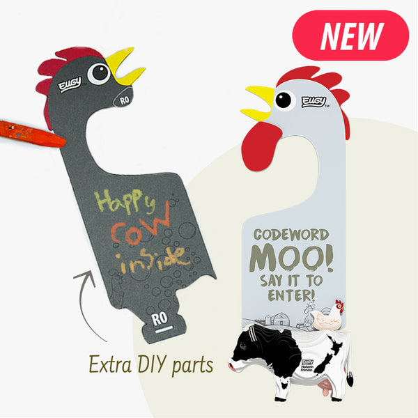 D079 Accroche-porte Vache Holstein