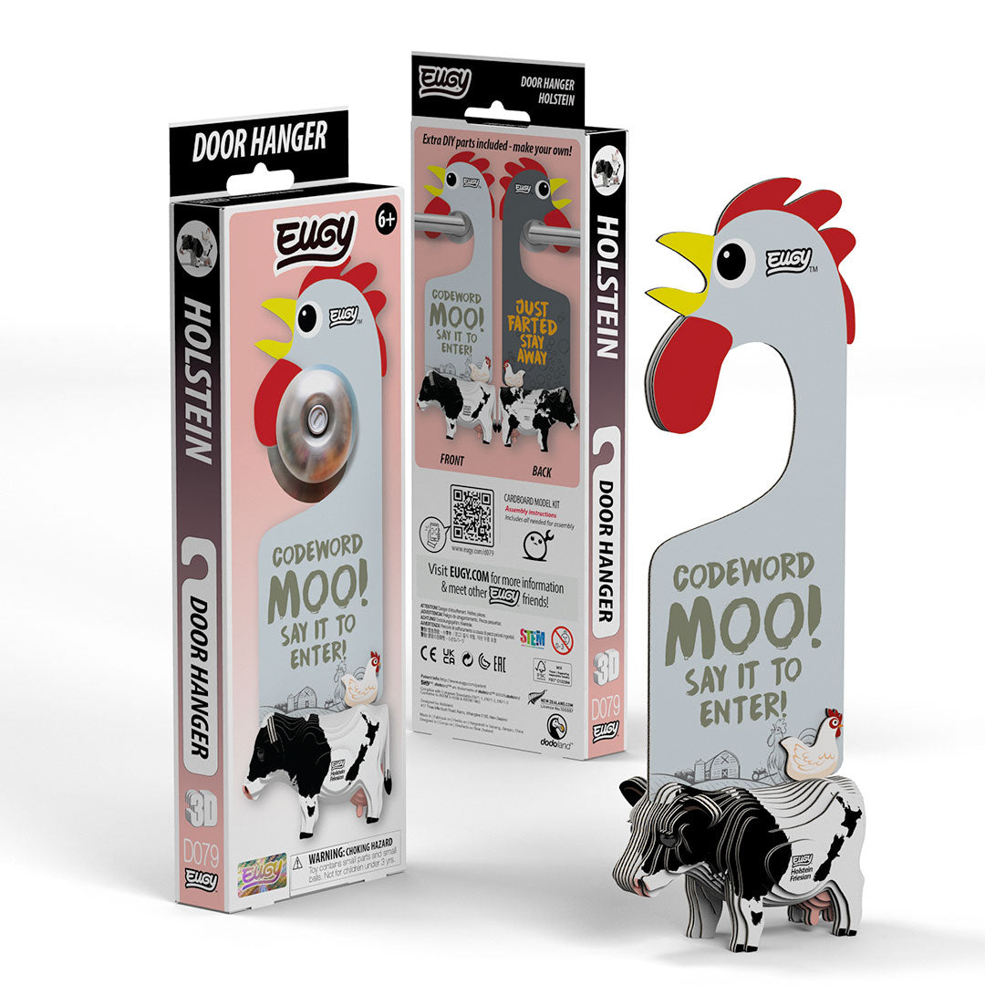 D079 Accroche-porte Vache Holstein