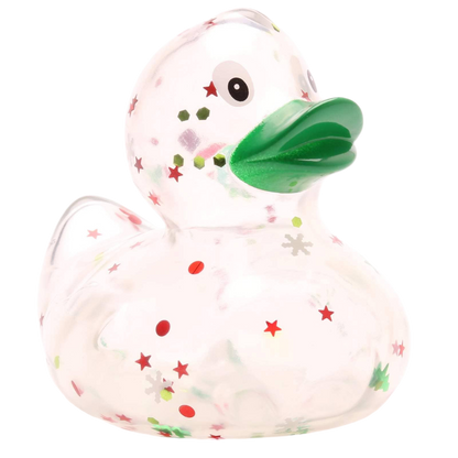 canard classique a paillettes de noel vert