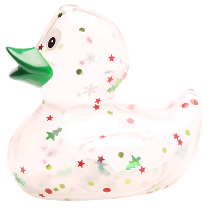 canard classique a paillettes de noel vert