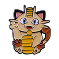 Lucky Cat Meowth Pin