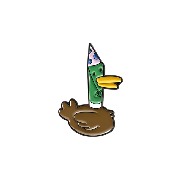 Spilla di compleanno a forma di anatra selvatica