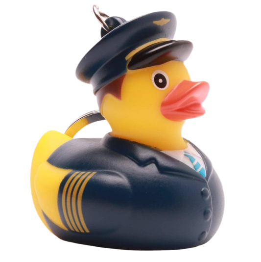 Llavero de patos de piloto de aerolínea