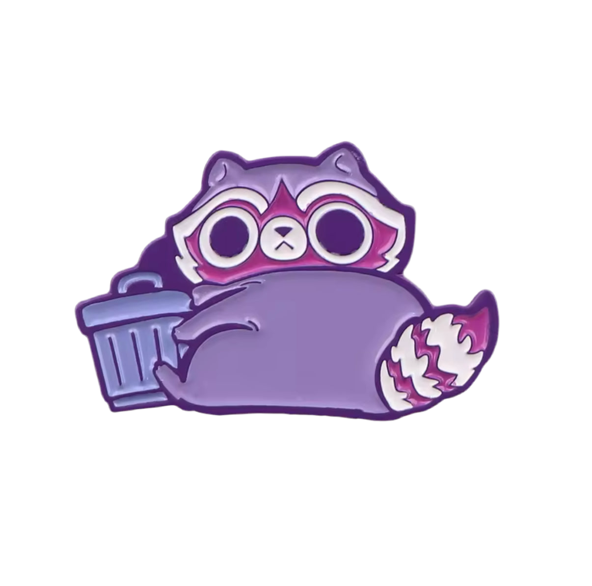 pin s raton laveur violet