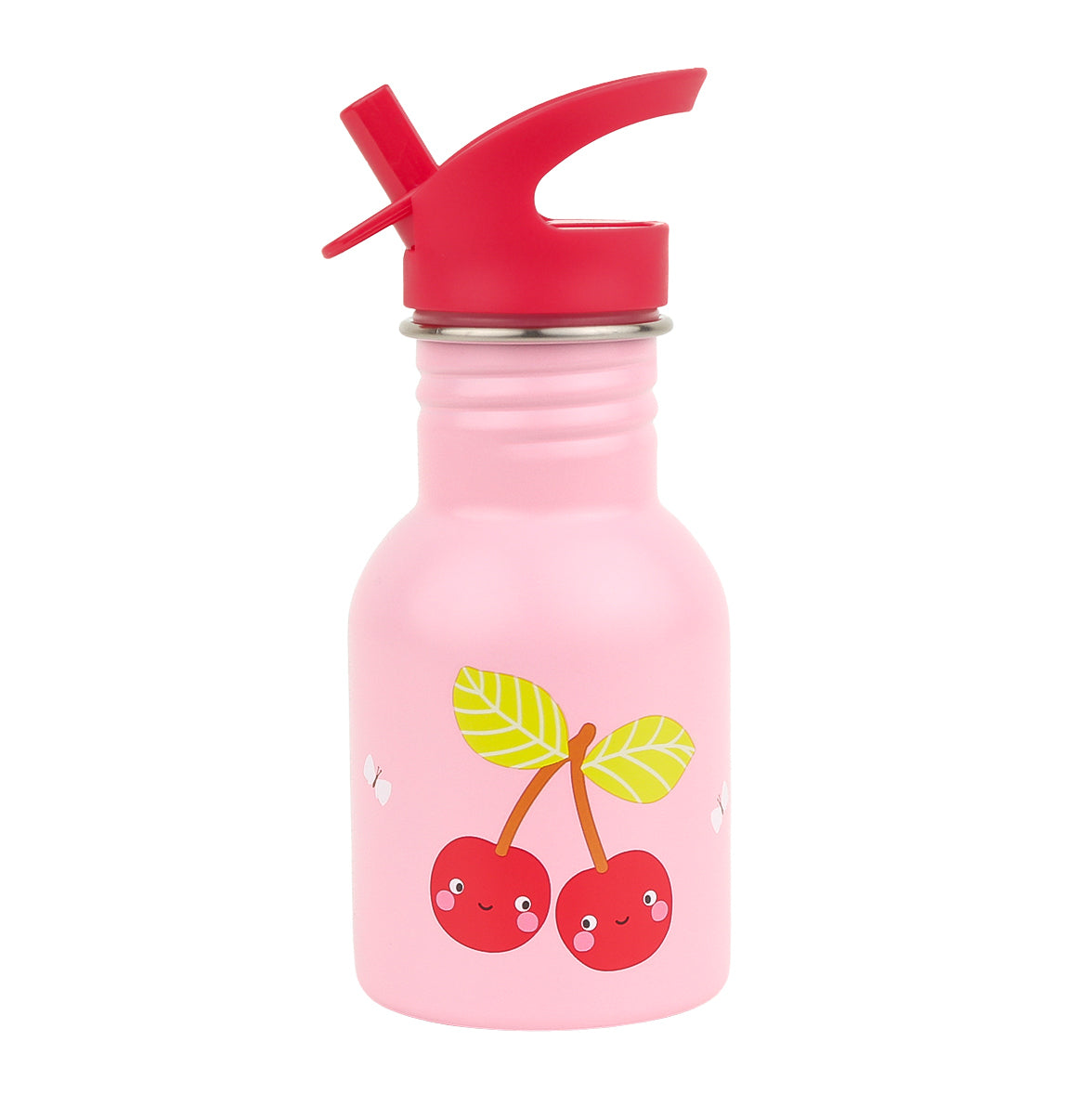 Petite gourde en inox - Cerises joyeuses – A Little Lovely Company