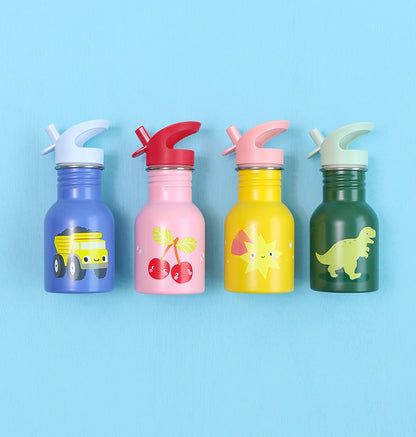 Petite gourde en inox - Cerises joyeuses – vue 6 – A Little Lovely Company