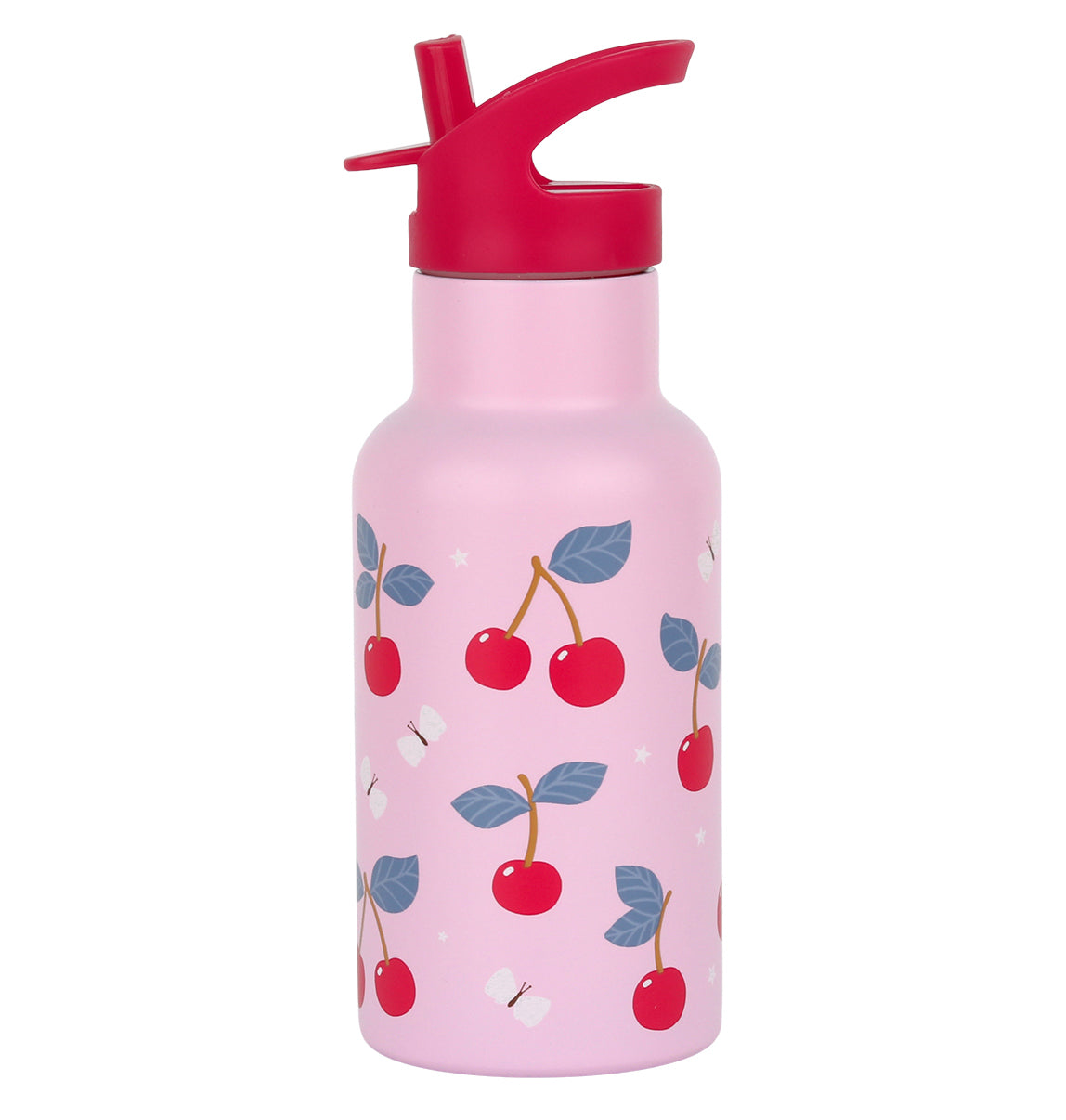 Gourde enfant en inox - Cerises – A Little Lovely Company