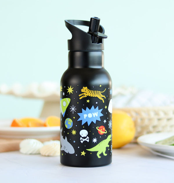 Gourde enfant en inox - Galaxie – vue 2 – A Little Lovely Company