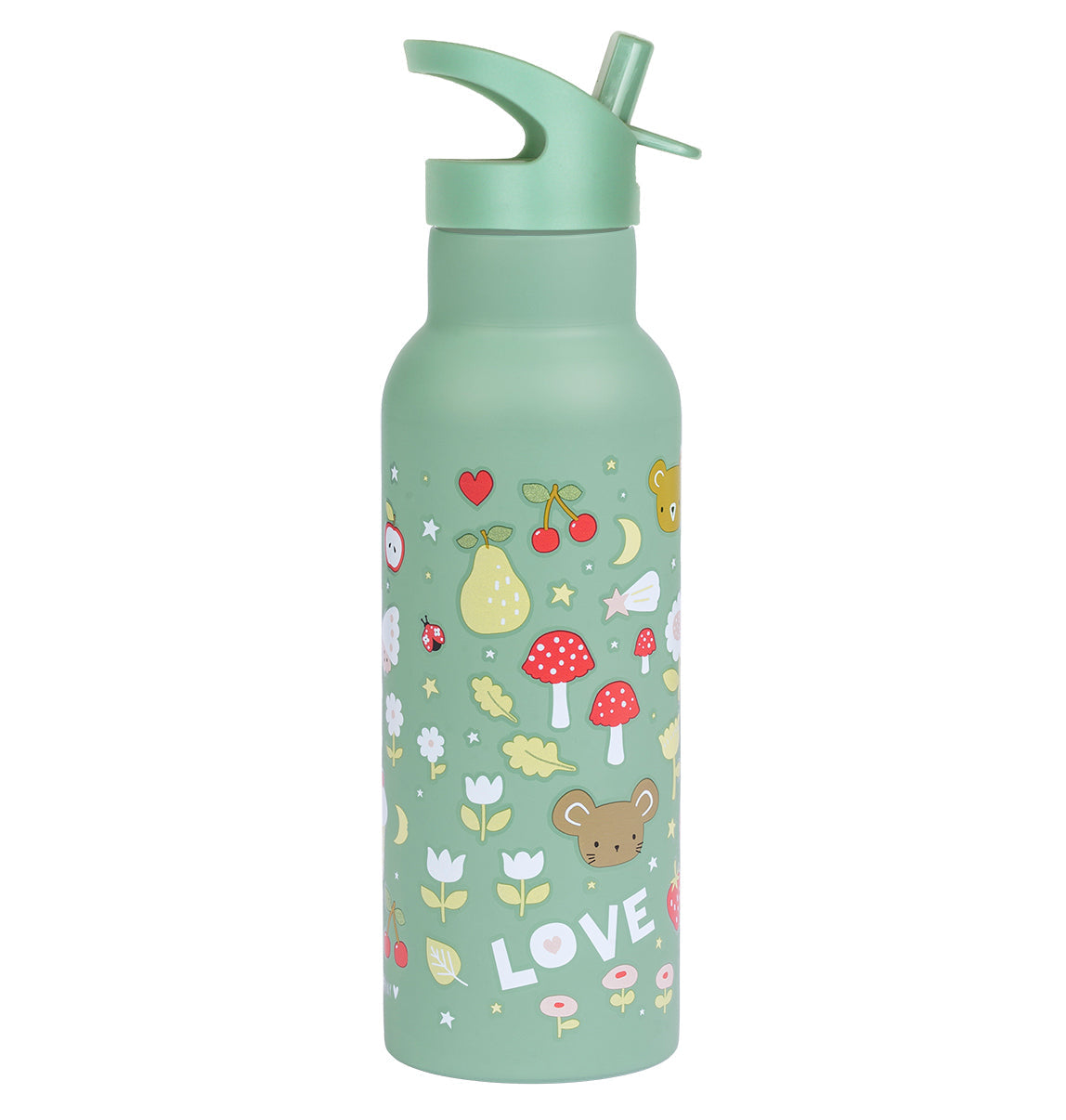 Gourde XL en inox - Joy – vue 4 – A Little Lovely Company