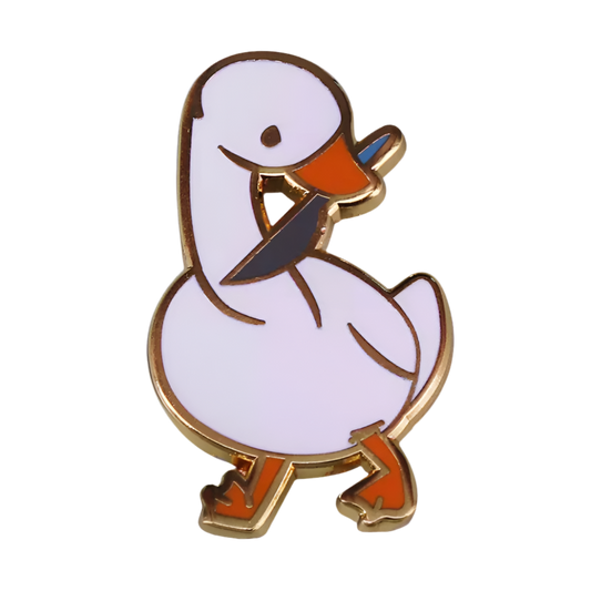 White Duck Knife Pin