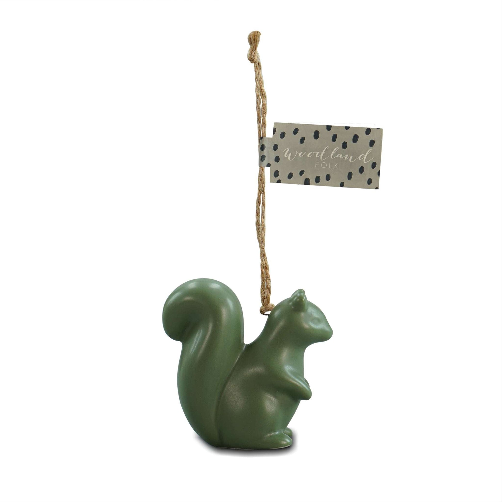 Décoration à suspendre - Ecureuil vert