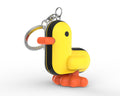 Llavero de corredor de pato amarillo
