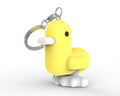 Neon Yellow Duck Keyring