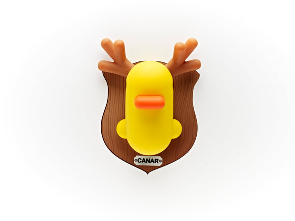 Parede de pato amarelo