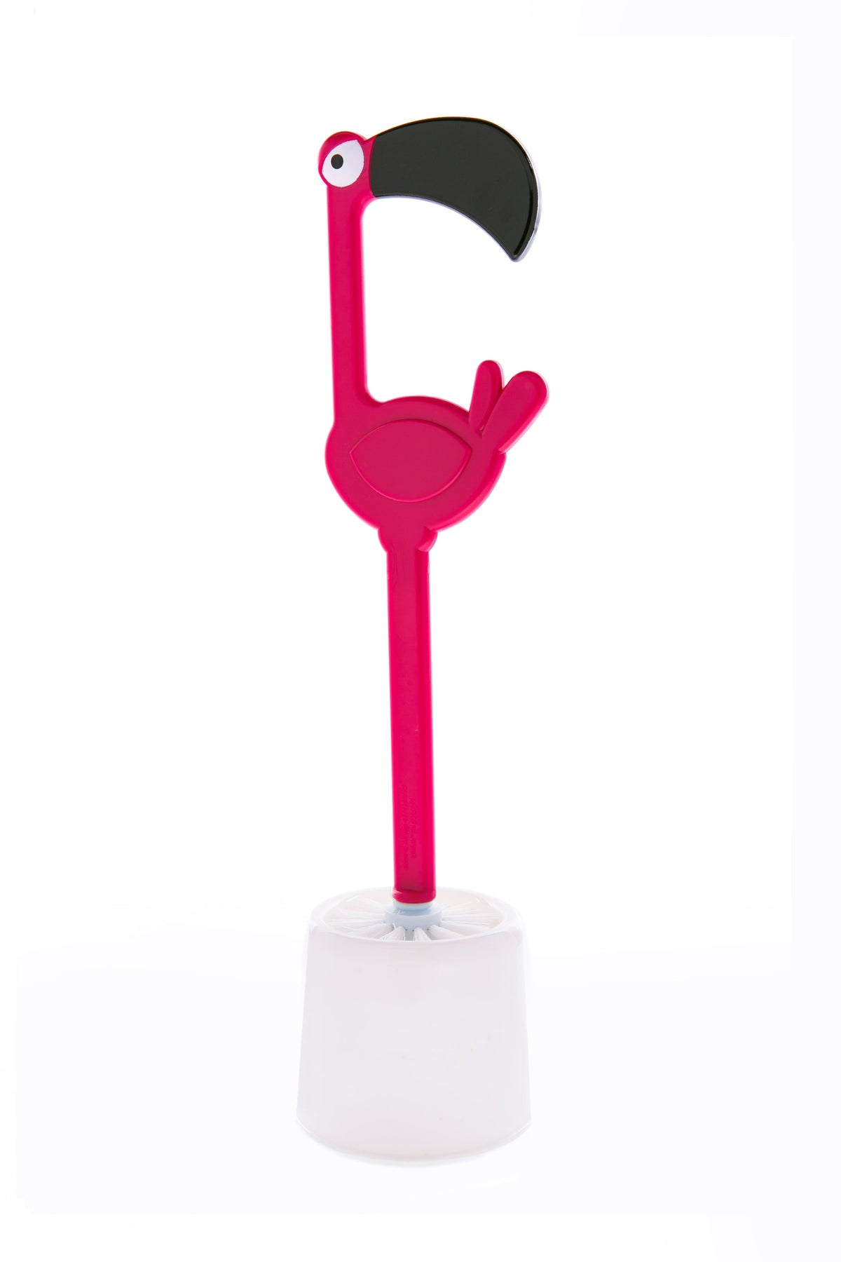 Cepillo de flamante rosa wc