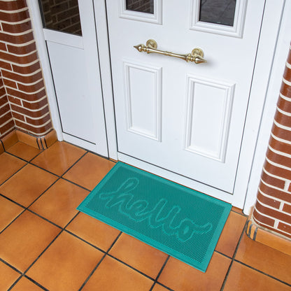 Paillasson en Caoutchouc « Hello » Vert – Fisura – vue 3