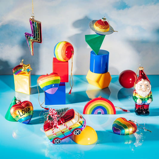 Boule de Noël Éclair arc-en-ciel
