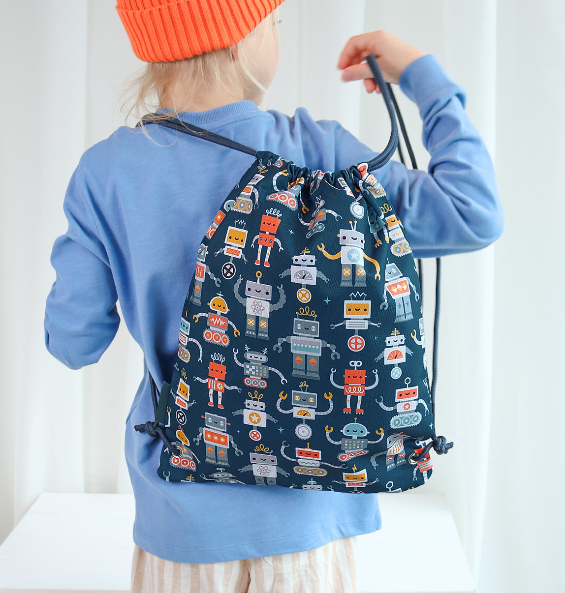 Sac à cordons enfant - Robots
