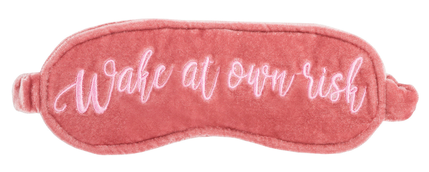 Masque de sommeil – Velvet – Wake At Own Risk