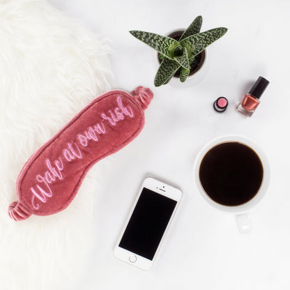 Masque de sommeil – Velvet – Wake At Own Risk
