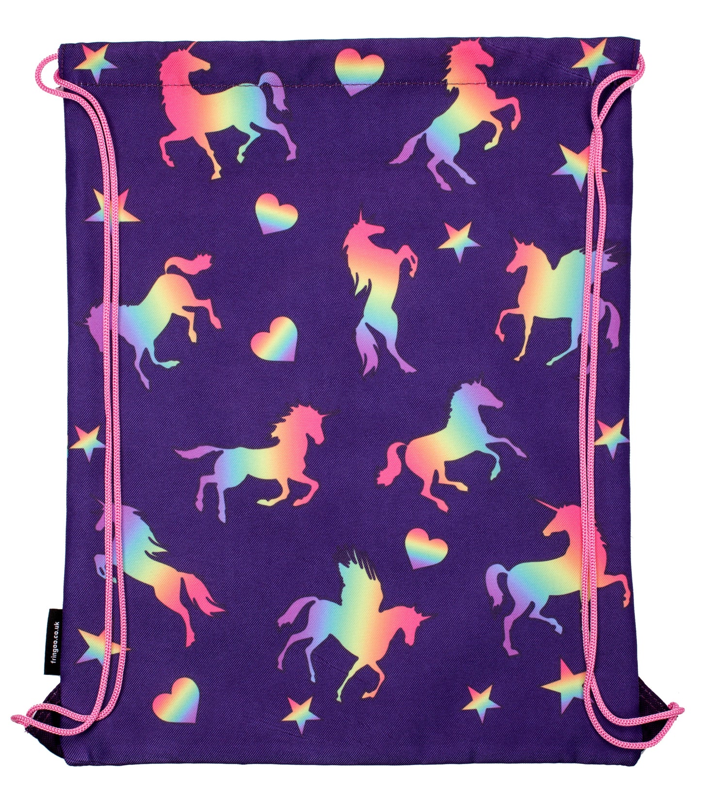 Sac à cordon – violet licorne
