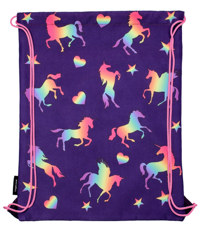 Sac à cordon – violet licorne