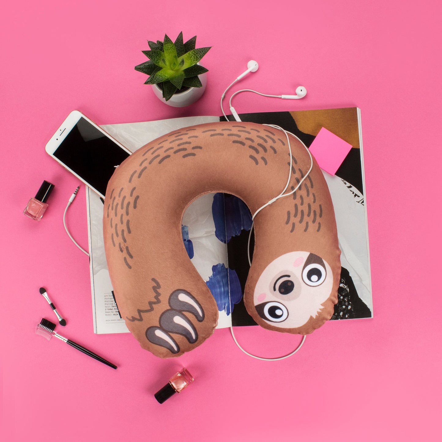 Gonflable Oreiller de voyage – Sloth