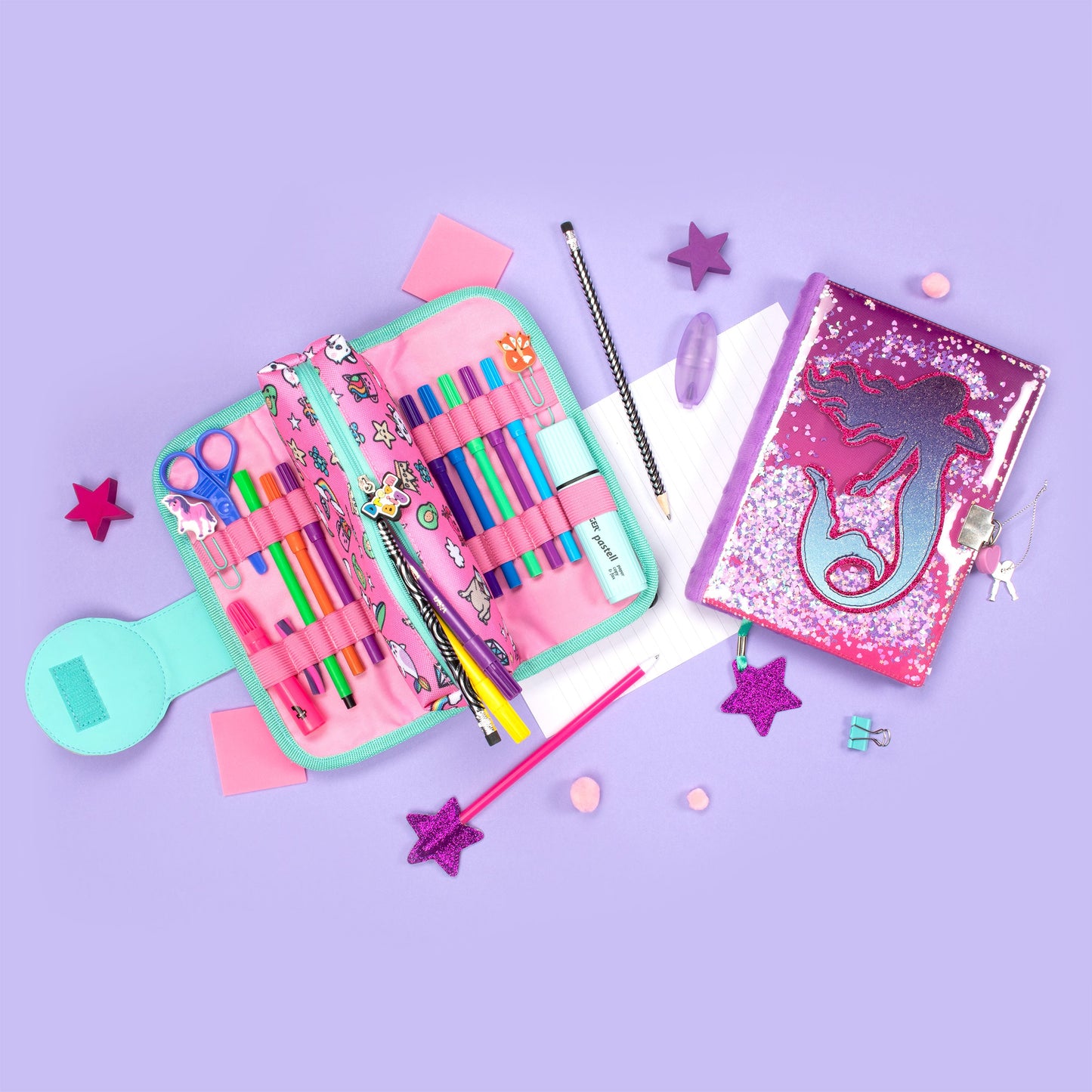 Journal secret pailleté – pailleté – sirène