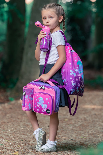 Sac à cordon avec bandoulière – licorne Ombre