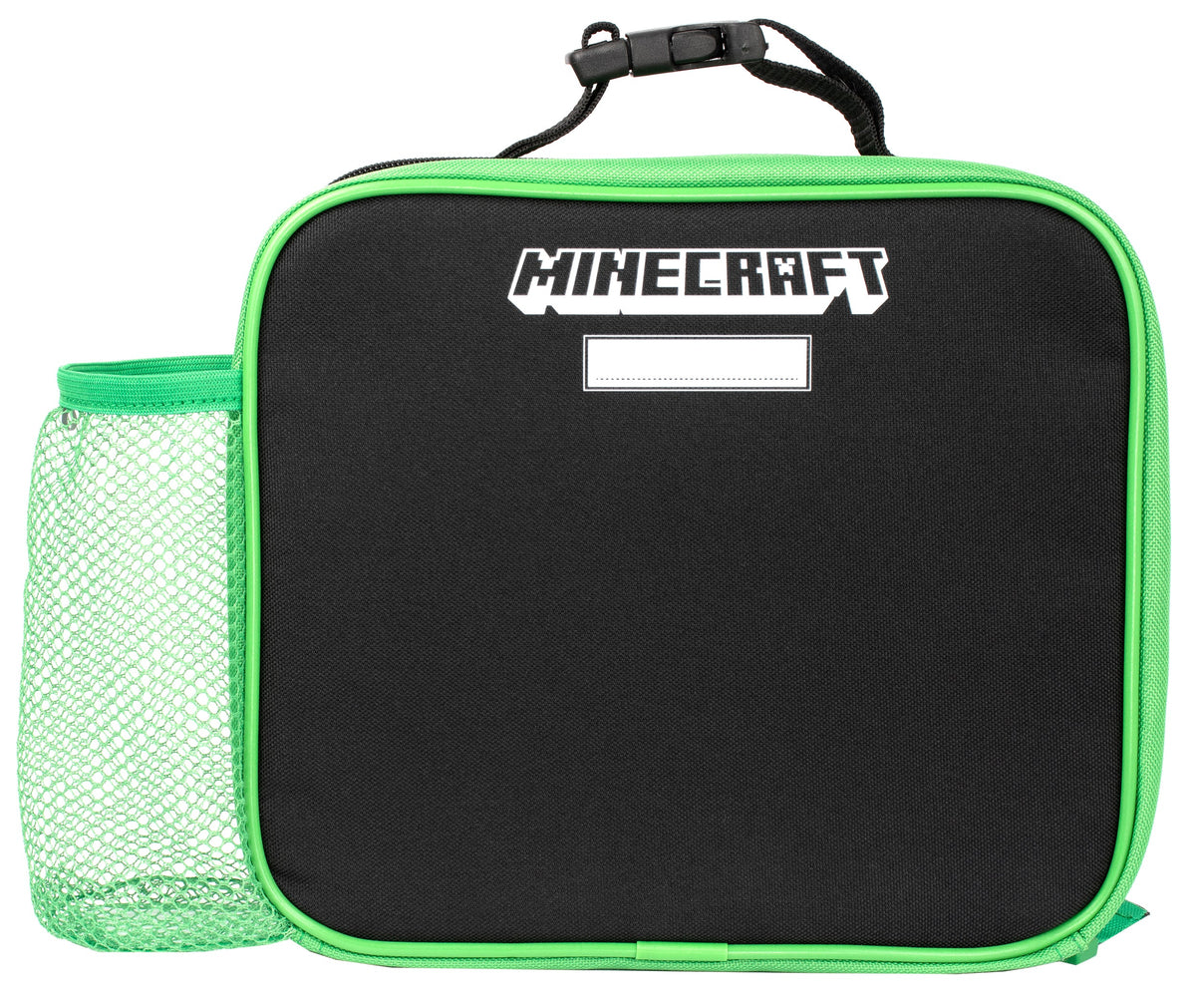 Sac repas – Minecraft with Mesh Pocket – gris Pixel Creeper