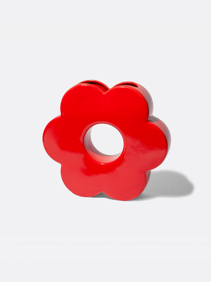 Daisy Vase Red