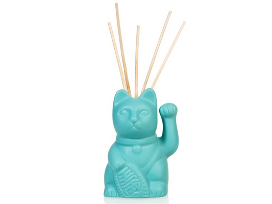 Diffuseur de parfum Chat Chanceux Bleu Bitten | Maneki Neko Lucky Cat boutique