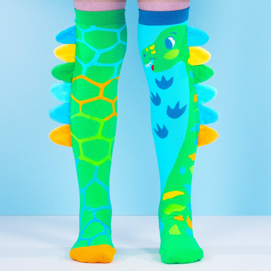 GREEN ROAR DINOSAUR SOCKS