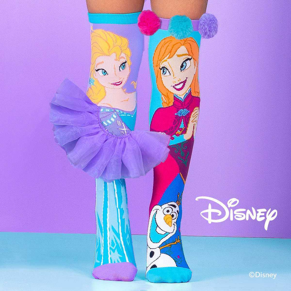 Chaussettes Disney Frozen Elsa Anna et Olaf – MADMIA