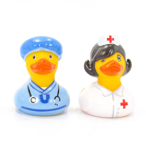 Mini pato doctor y enfermera