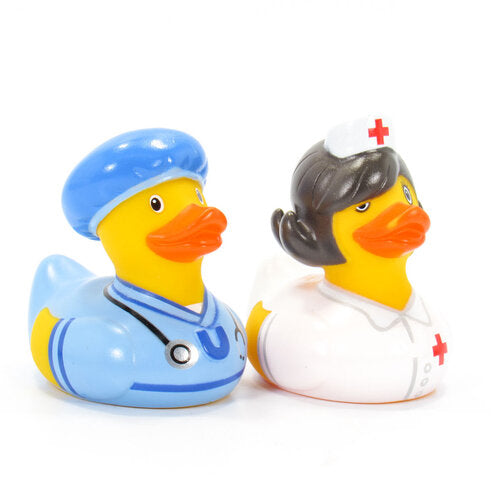 Mini pato doctor y enfermera