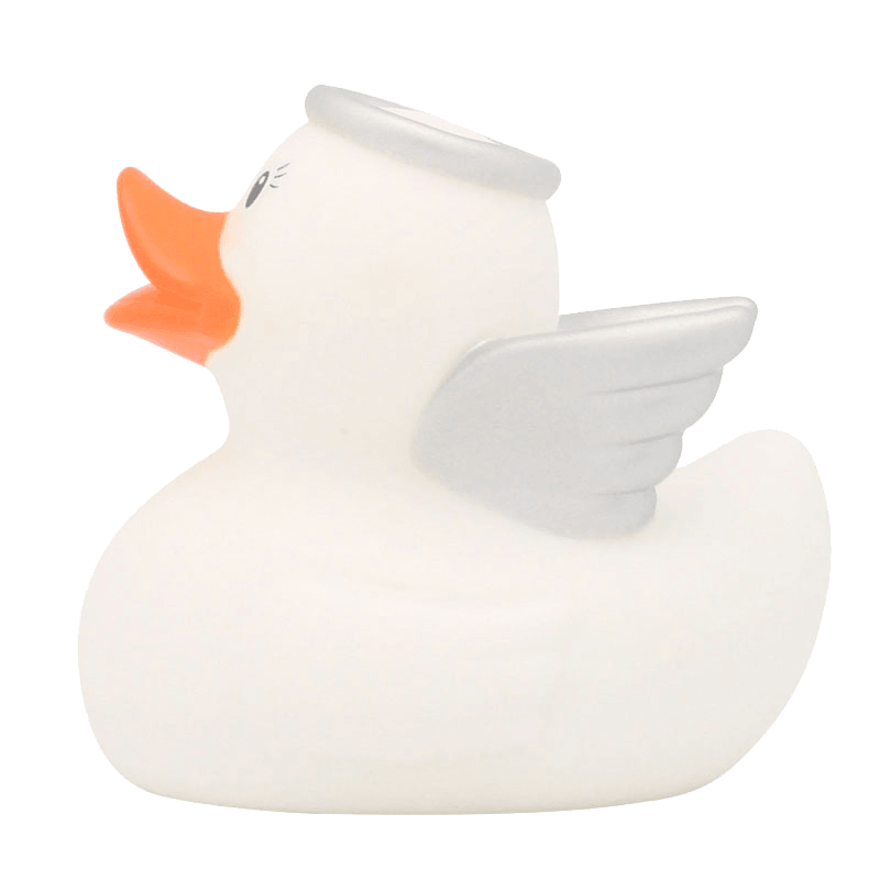 Pato de ángel blanco