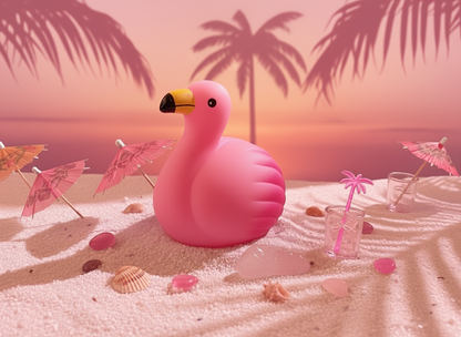 Flamant Rose Lumineux