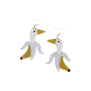 Banana Duck Earrings