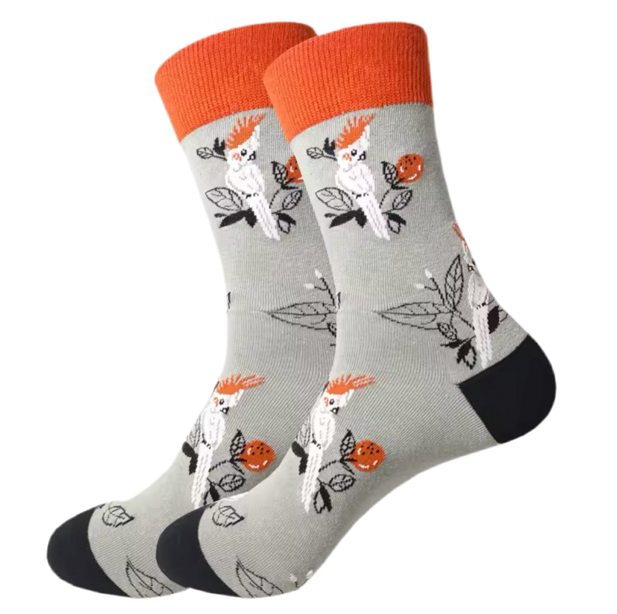 Chaussettes Grises Cacatoès