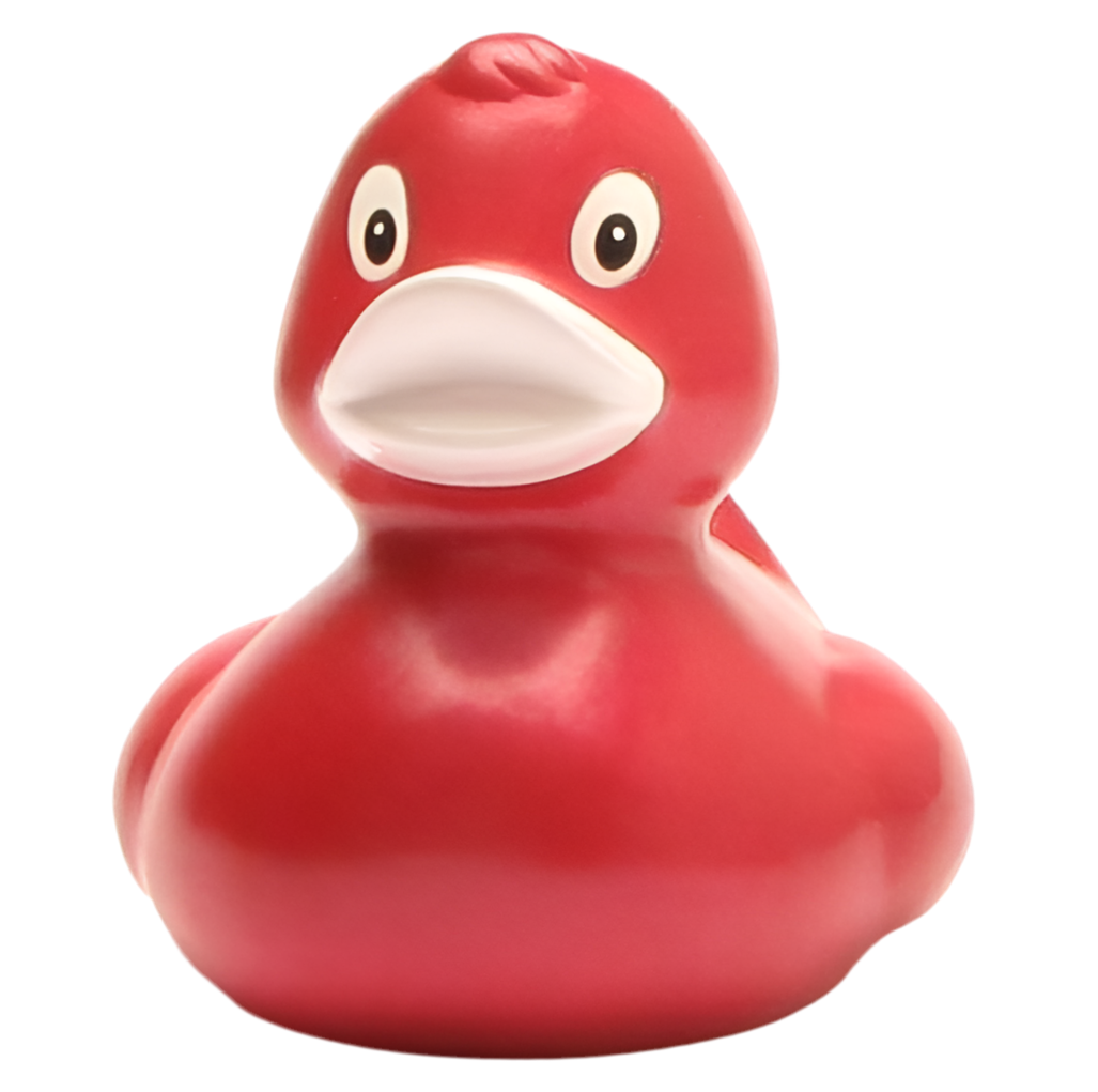 Pato vermelho metálico clássico